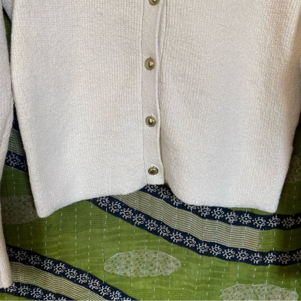AYR Gelato The Uptown Girl Organic Cotton Cardigan Size Large - Picture 6 of 15